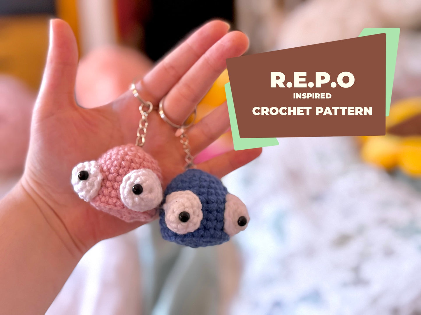 R.E.P.O. inspired Head Keychain | Only Heads