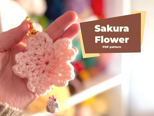 Sakura Flower Pattern Keychain | Perfect for Markets