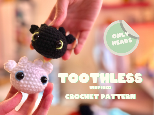 Toothless inspired Head Keychain