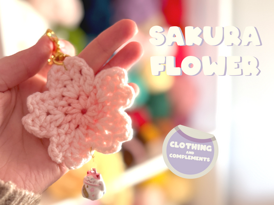 Sakura Flower Pattern Keychain