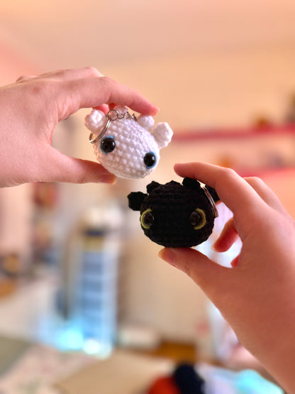 Toothless inspired Head Keychain