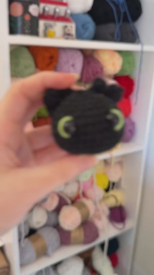 Toothless inspired Head Keychain